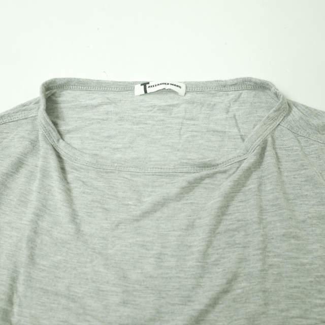 T by ALEXANDER WANG ティーバイアレキサンダーワン レーヨンボートネックポケットカットソー XS グレー 半袖 Tシャツ トップス g7498 |  | 03