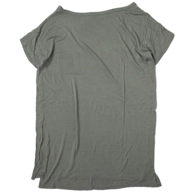 T by ALEXANDER WANG ティーバイアレキサンダーワン レーヨンボートネックポケットカットソー XS グレー 半袖 Tシャツ トップス g7499 |  | 01