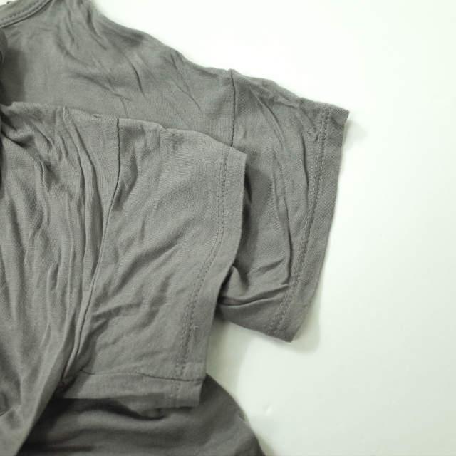 T by ALEXANDER WANG ティーバイアレキサンダーワン レーヨンボートネックポケットカットソー XS グレー 半袖 Tシャツ トップス g7499 |  | 04