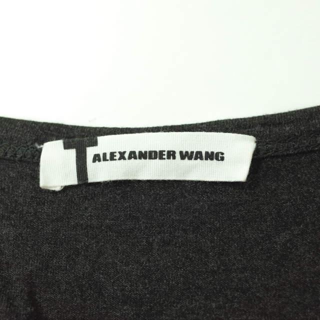 T by ALEXANDER WANG ティーバイアレキサンダーワン レーヨンVネックポケットカットソー S ダークグレー 半袖 Tシャツ トップス g7501 |  | 02