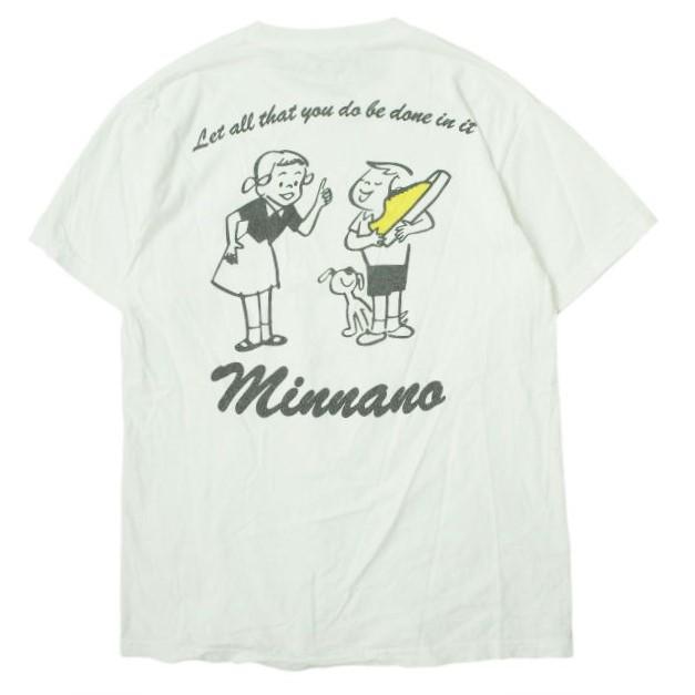 MINNANO 車両デザイン Tシャツ ホワイト