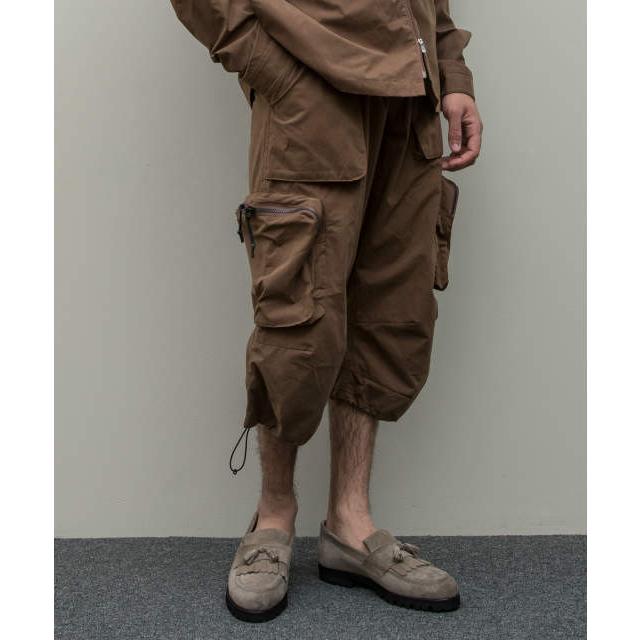BAL バル RIPSTOP ZIP HEM CREW 3/4 CARGO PANT クロップドカーゴパンツ BAL-1961 XL CHOCOLATE ブラウン イージー ボトムス g7564 |  | 09