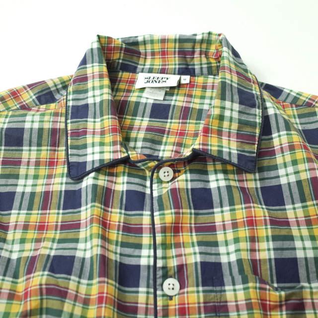 SLEEPY JONES スリーピージョーンズ ポーランド製 マドラスチェックパジャマシャツ M マルチカラー 半袖 パイピング トップス g7576 |  | 02