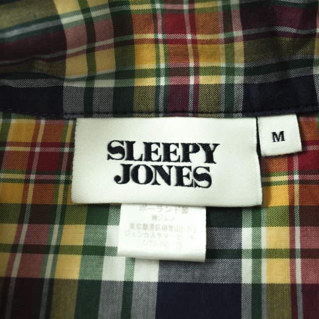 SLEEPY JONES スリーピージョーンズ ポーランド製 マドラスチェックパジャマシャツ M マルチカラー 半袖 パイピング トップス g7576 |  | 05