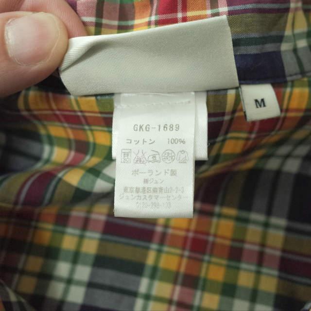 SLEEPY JONES スリーピージョーンズ ポーランド製 マドラスチェックパジャマシャツ M マルチカラー 半袖 パイピング トップス g7576 |  | 06