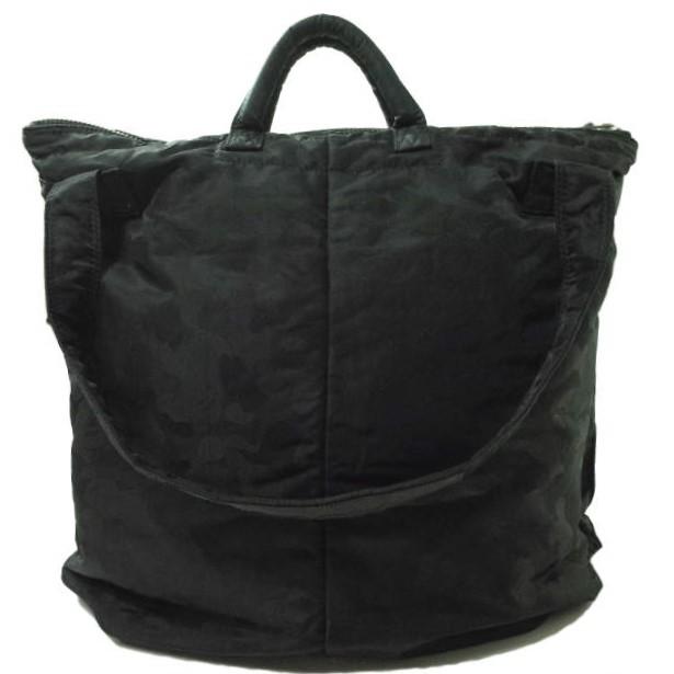 A BATHING APE x PORTER ア ベイシング エイプ ポーター 別注 HELMET BAG ジャガードカモフラージュ ヘルメットバッグ BLACK BAPE g7583 |  | 01