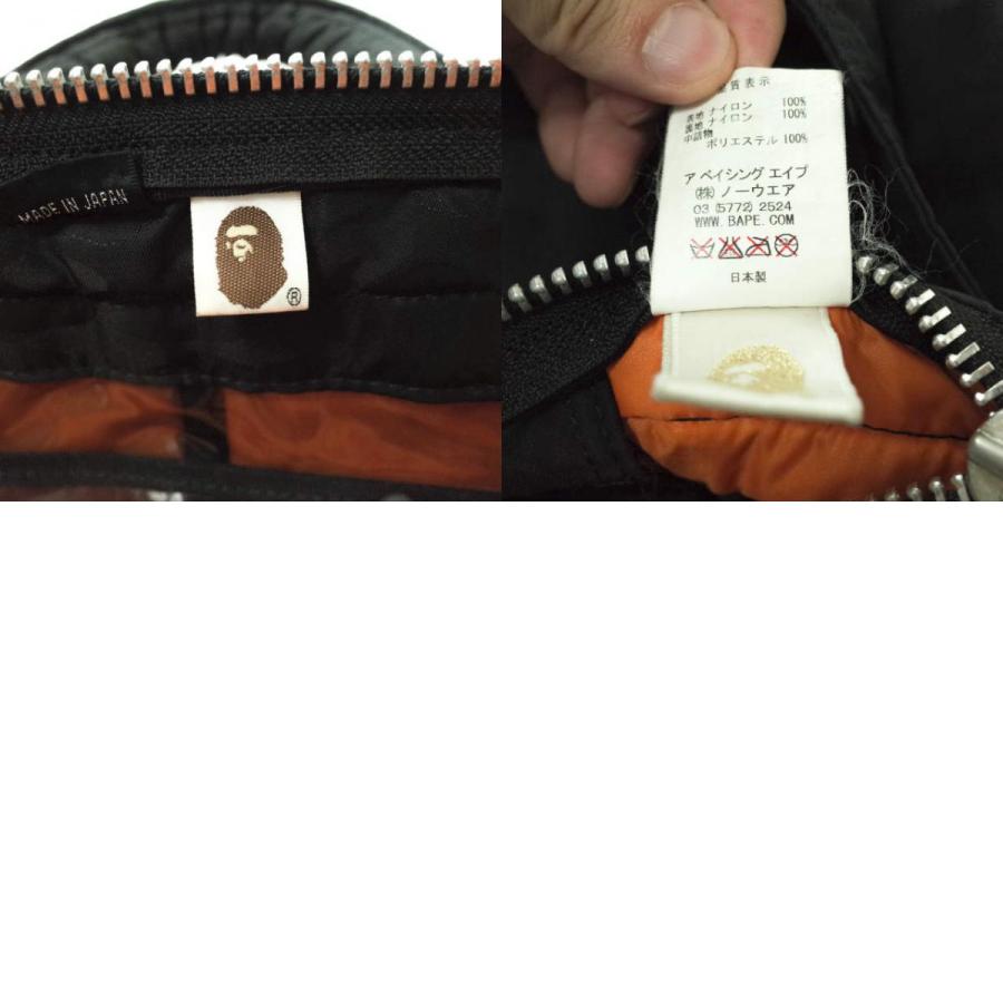 A BATHING APE x PORTER ア ベイシング エイプ ポーター 別注 HELMET BAG ジャガードカモフラージュ ヘルメットバッグ BLACK BAPE g7583 |  | 09