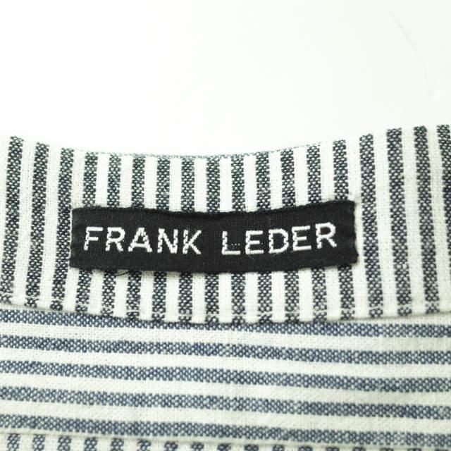FRANK LEDER フランクリーダー ドイツ製 デタッチャブルカラー ストライプコットンリネンシャツ 0516091 M ブルー/ホワイト トップス g7604 |  | 02