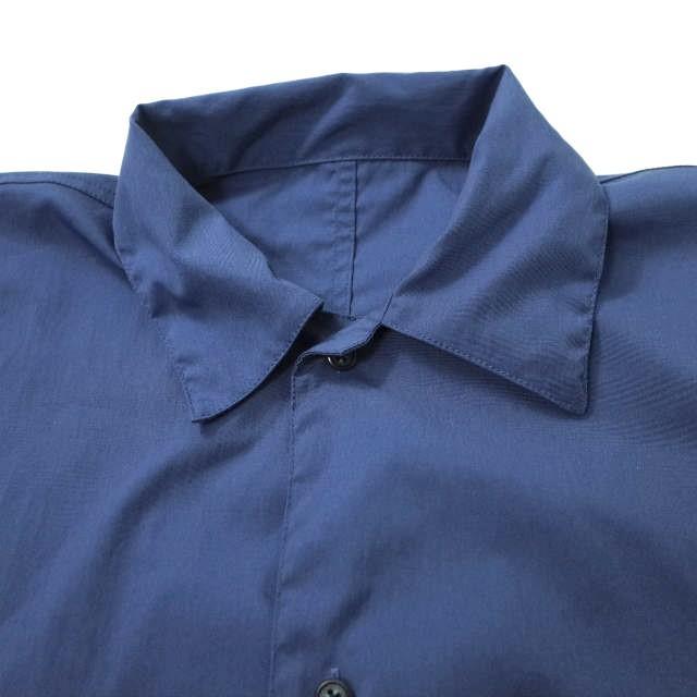 URU ウル 22SS 日本製 TASLAN NYLON - LONG SLEEVE SHIRTS タスランナイロン ロングスリーブシャツ 22STN01 2 BLUE オーバーシャツ g7627 |  | 02