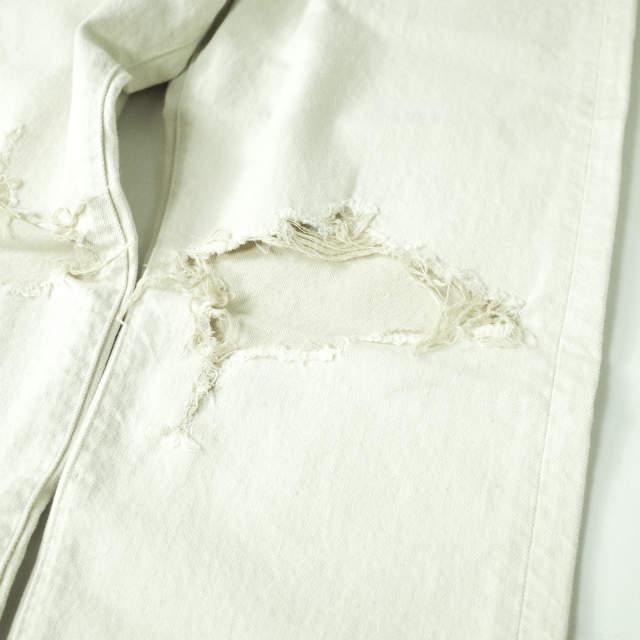 新品 soe ソーイ 22SS CLASHED SELVEDGE JEANS DIRECTED BY Yusuke Yatsuhashi クラッシュジーンズ 1221-60-206 1 OFF WHITE デニム g7649 |  | 05