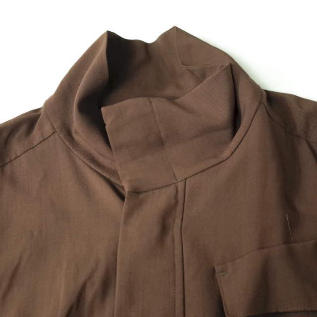 新品 UNDECORATED アンデコレイテッド 21SS 日本製 WOOL CUPRA VOILE M-65 JACKET ミリタリーシャツジャケット UDS21205 2 BROWN g7665 |  | 03