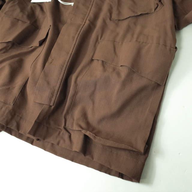 新品 UNDECORATED アンデコレイテッド 21SS 日本製 WOOL CUPRA VOILE M-65 JACKET ミリタリーシャツジャケット UDS21205 2 BROWN g7665 |  | 04