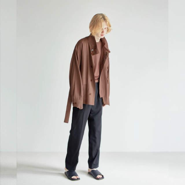 新品 UNDECORATED アンデコレイテッド 21SS 日本製 WOOL CUPRA VOILE M 