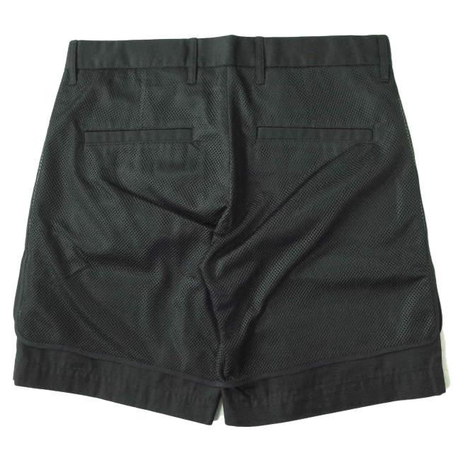 新品 Liberum Arbitrium リベルム アルビトリウム 日本製 メッシュレイヤードショートパンツ 2015SS-SPT05 44 BLACK ショーツ g7688 |  | 01