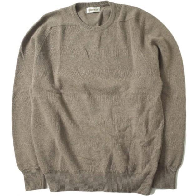 GLENMAC グレンマック G/LAMB CREW NECK KNIT スーパージーロンラムズウール クルーネックニット 40 モカ セーター プルオーバー g7722 | 