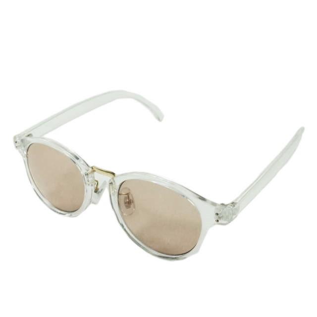 ADAM ET ROPE アダムエロペ クリアフレーム ボストンサングラス クリア/ベージュ 眼鏡 メガネ g7859 | 