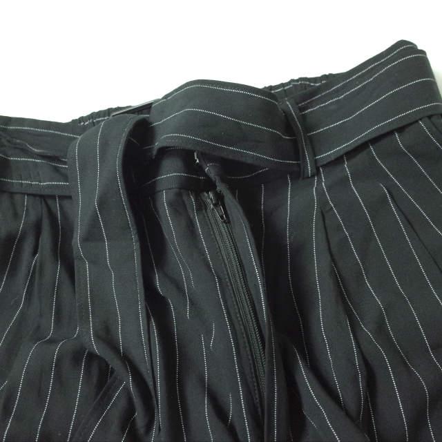 ADAM ET ROPE アダムエロペ 22AW イージーレーヨン2タックパンツ GAS22030 Free ブラック ストライプ ワイド ボトムス g7927 |  | 02