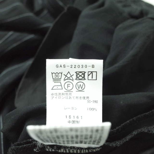 ADAM ET ROPE アダムエロペ 22AW イージーレーヨン2タックパンツ GAS22030 Free ブラック ストライプ ワイド ボトムス g7927 |  | 07