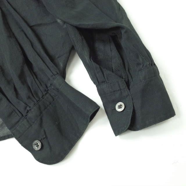 HYKE ハイク 19SS 日本製 COTTON VOILE SHIRT コットンボイルシャツ 191-15090 008 1 ブラック シアー シースルー 2WAY トップス g7958 |  | 03