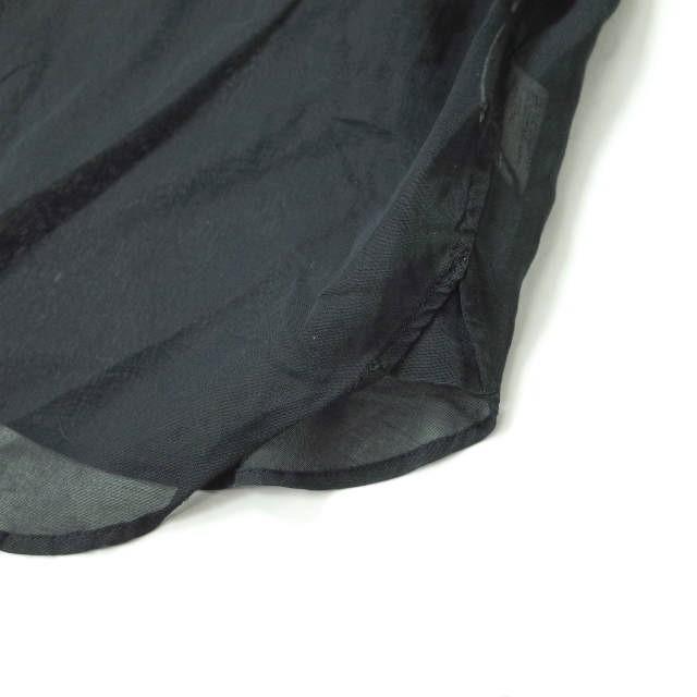HYKE ハイク 19SS 日本製 COTTON VOILE SHIRT コットンボイルシャツ 191-15090 008 1 ブラック シアー シースルー 2WAY トップス g7958 |  | 04