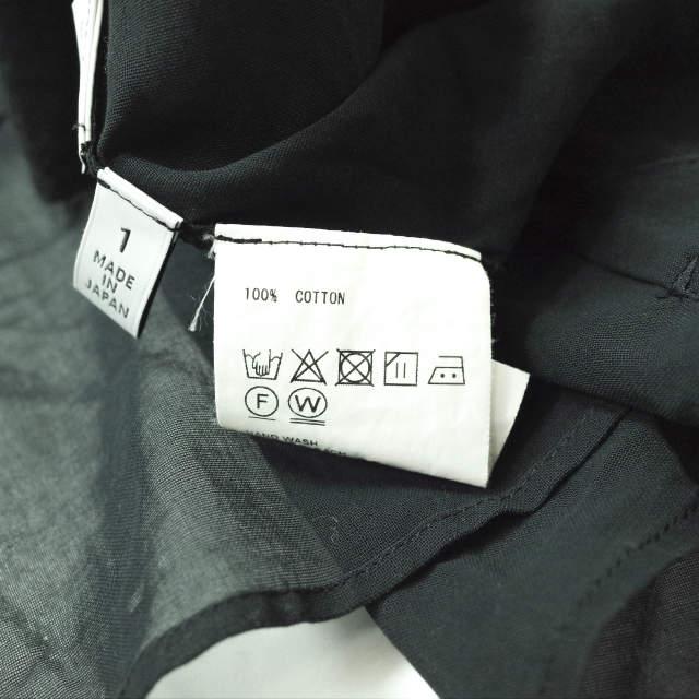 HYKE ハイク 19SS 日本製 COTTON VOILE SHIRT コットンボイルシャツ 191-15090 008 1 ブラック シアー シースルー 2WAY トップス g7958 |  | 06