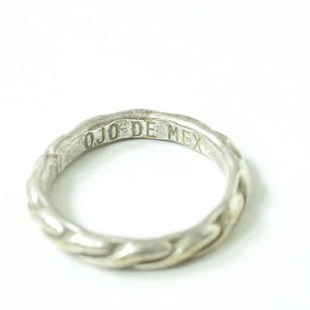 OJO DE MEX オホ デ メックス BRASS RING 真鍮リング 9号 SILVER 指輪 アクセサリー g7995 |  | 01