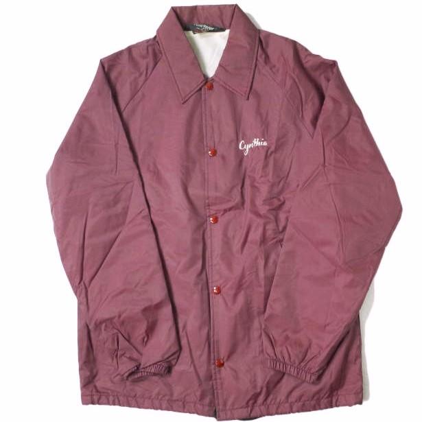 DAVID PEYSER アメリカ製 80s Cynthia NYLON COACH JACKET ナイロンコーチジャケット S ボルドー MADE IN USA 企業物 ヴィンテージ |  | 01