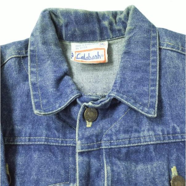 CALABASH 古着 デニムジャケット 14 Indigo Gジャン アウター g8027 |  | 03