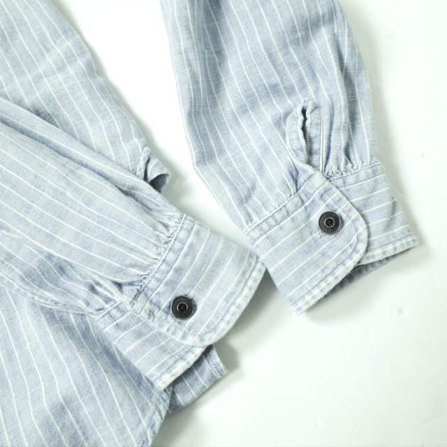 RRL ダブルアールエル バンドカラーストライプシャツワンピース 2 ブルー Double RL イカムネ ドレス プルオーバー トップス g8079 |  | 04