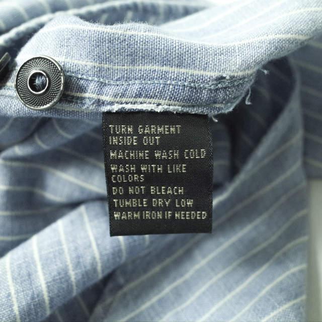 RRL ダブルアールエル バンドカラーストライプシャツワンピース 2 ブルー Double RL イカムネ ドレス プルオーバー トップス g8079 |  | 07