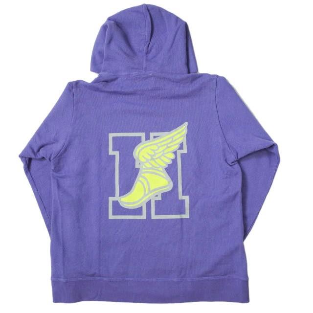 HURRAY HURRAY フレイフレイ フレーフレー WINGFOOT HOODIE ウイングフットフーディ C4033 1 パープル プルオーバーパーカー g8106 |  | 01