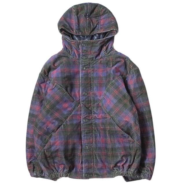 HURRAY HURRAY フレイフレイ フレーフレー CORDUROY PLAID PADDING JACKET コーデュロイチェック中綿ジャケット C1012 1 NAVY/RED g8107 | 