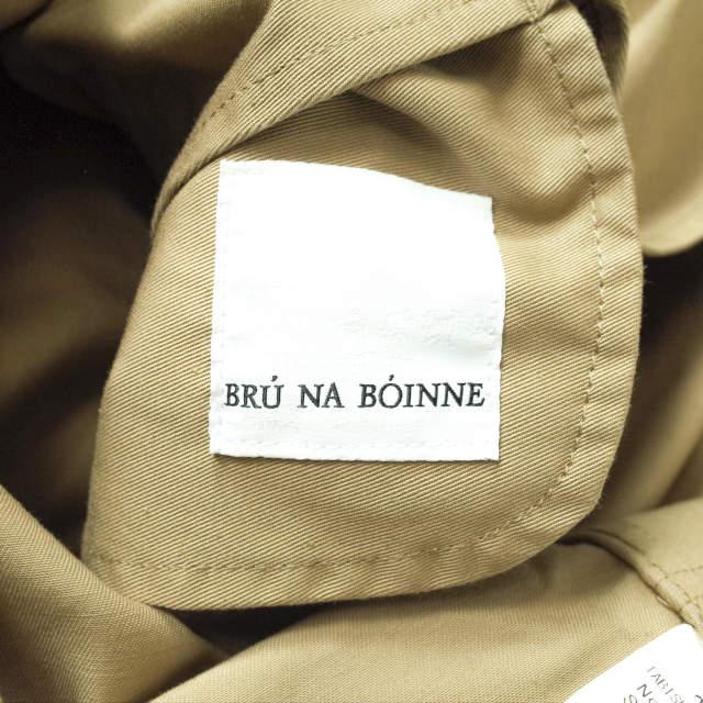BRU NA BOINNE ブルーナボイン 日本製 アルチザンコート2号 No.5407 XL ベージュ ステンカラー 高密度チノクロス アウター g8113 |  | 06