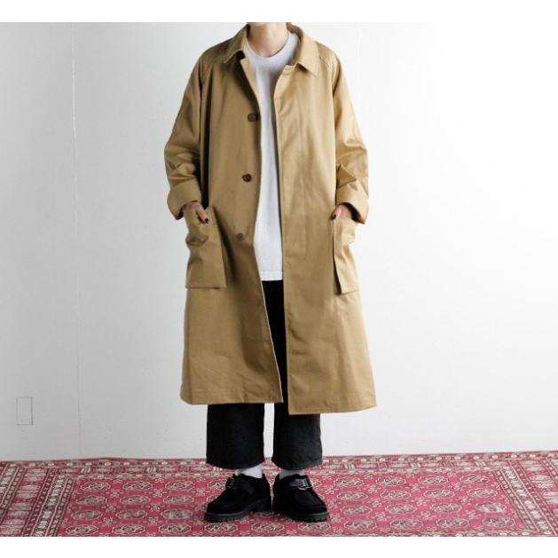 BRU NA BOINNE ブルーナボイン 日本製 アルチザンコート2号 No.5407 XL ベージュ ステンカラー 高密度チノクロス アウター g8113 |  | 08