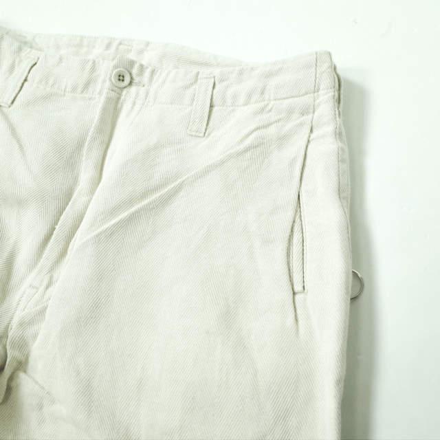 BRU NA BOINNE ブルーナボイン 日本製 バルツァ ヘリンボーンジョッパーズパンツ No.7402 2 IVORY ジップフライ コットンリネン g8118 |  | 03