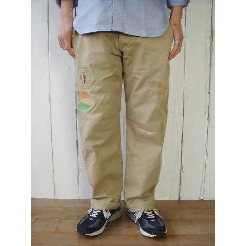 BRU NA BOINNE ブルーナボイン 日本製 ラッキーチノ 1 ベージュ ハッピー 刺繍 タタキ チノパンツ ボトムス g8119 |  | 02