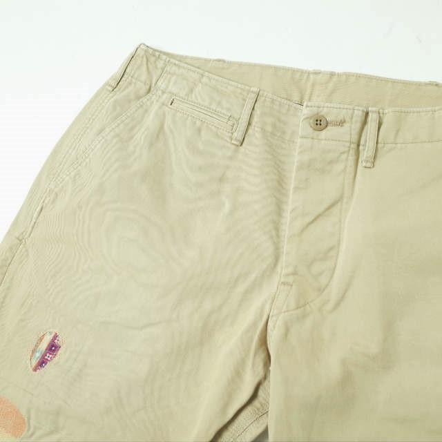 BRU NA BOINNE ブルーナボイン 日本製 ラッキーチノ 1 ベージュ ハッピー 刺繍 タタキ チノパンツ ボトムス g8119 |  | 03