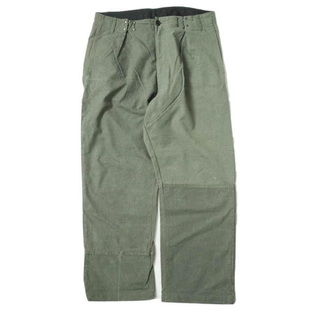 ink インク 日本製 German Military Adjustment Tuck Pants - FUNK ドイツ軍 アジャスタータックパンツ L KHAKI リメイク 再構築 g8130 | 