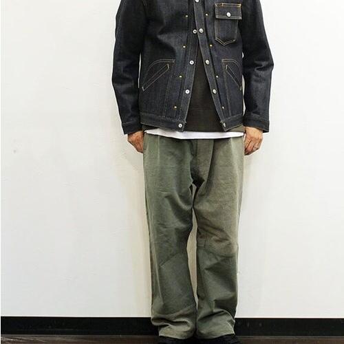 ink インク 日本製 German Military Adjustment Tuck Pants - FUNK ドイツ軍 アジャスタータックパンツ L KHAKI リメイク 再構築 g8130 |  | 02