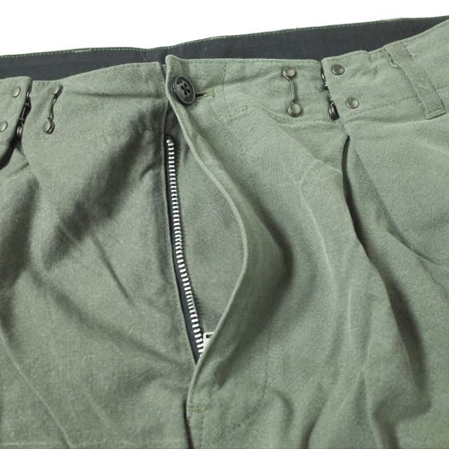 ink インク 日本製 German Military Adjustment Tuck Pants - FUNK ドイツ軍 アジャスタータックパンツ L KHAKI リメイク 再構築 g8130 |  | 03