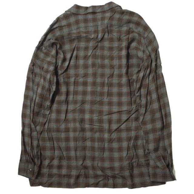 COMOLI コモリ 19SS 日本製 レーヨン オープンカラーシャツ P01