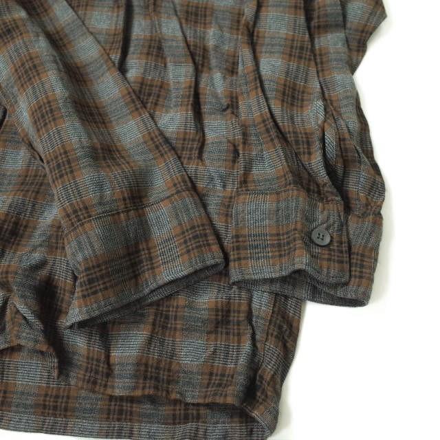 COMOLI コモリ 19SS 日本製 レーヨン オープンカラーシャツ P01 COMOLI コモリ 19SS 日本製 レーヨン オープンカラーシャツ P01