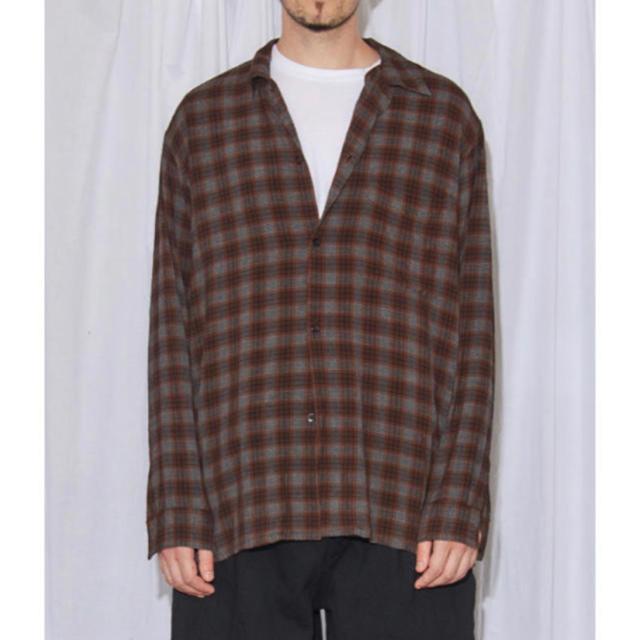COMOLI コモリ 19SS 日本製 レーヨン オープンカラーシャツ P01 COMOLI コモリ 19SS 日本製 レーヨン オープンカラーシャツ P01