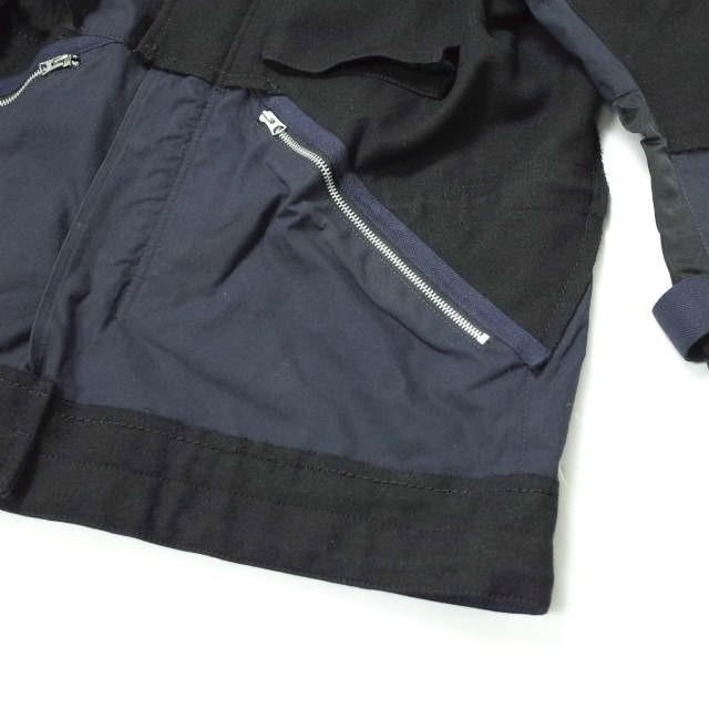 sacai サカイ 18AW 日本製 ハイブリッドミリタリージャケット 18-01749M 2 NAVY ドッキング ブルゾン アウター g8201 |  | 05