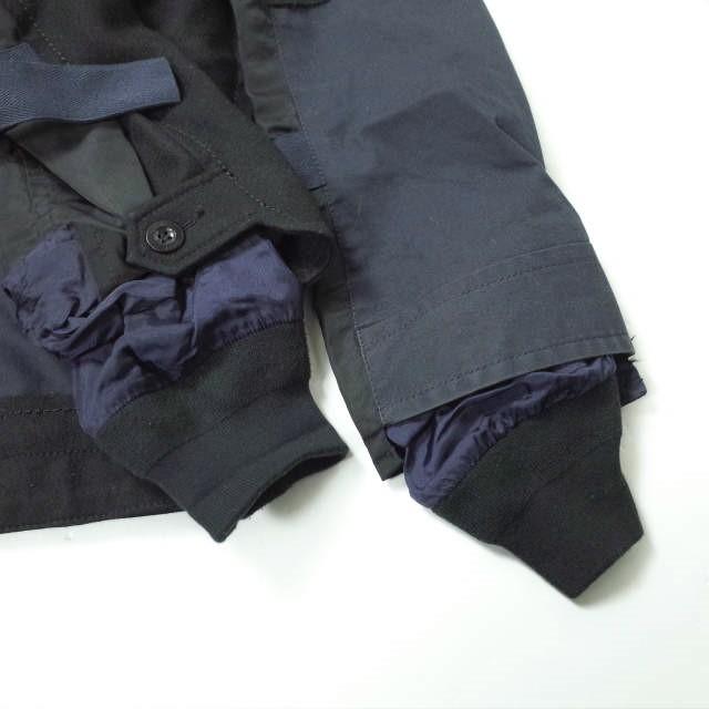 sacai サカイ 18AW 日本製 ハイブリッドミリタリージャケット 18-01749M 2 NAVY ドッキング ブルゾン アウター g8201 |  | 06
