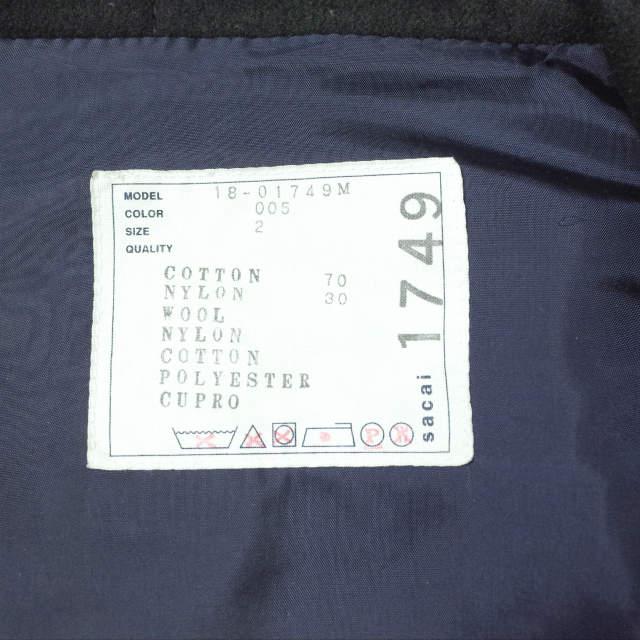 sacai サカイ 18AW 日本製 ハイブリッドミリタリージャケット 18-01749M 2 NAVY ドッキング ブルゾン アウター g8201 |  | 08