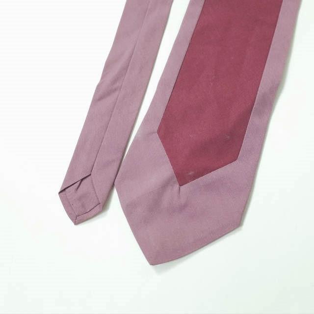 FRANK LEDER フランクリーダー ツートーンコットンネクタイ パープル/ワインレッド アスコットタイ g8204 |  | 02