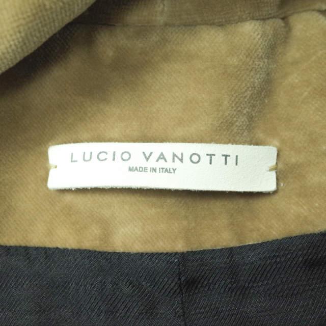 LUCIO VANOTTI ルーチョバノッティ イタリア製 ベルベットガウンコート 1701C16ACMUM66 5 ベージュ ベロア