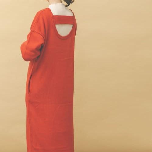 URBAN RESEARCH アーバンリサーチ UR Lab. ニットロングワンピース NL16-26H013 Free レッド 長袖 トップス g8280 |  | 08