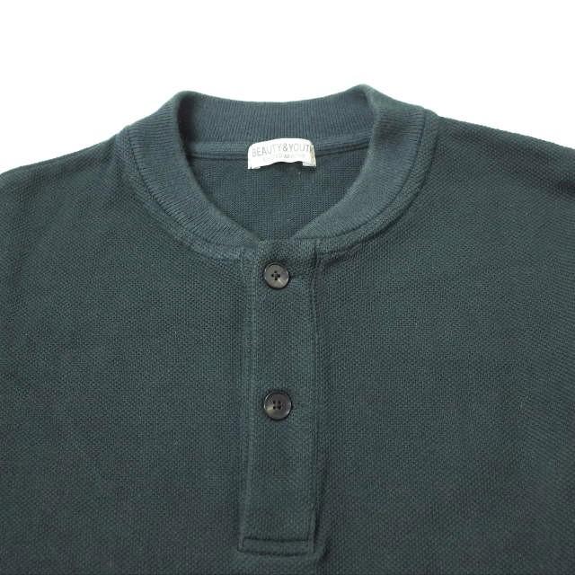 BEAUTY＆YOUTH UNITED ARROWS ビューティーアンドユース カノコリブカラーポロシャツ 1212-105-7841 XL DK.GREEN 長袖 鹿の子 g8295 |  | 03